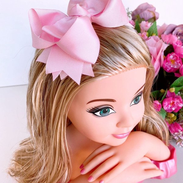 Laço Belli Bico de Pato Rosa Bebe