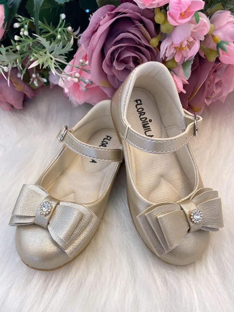 Sapatilha Flor Di Mila Alice Dourado