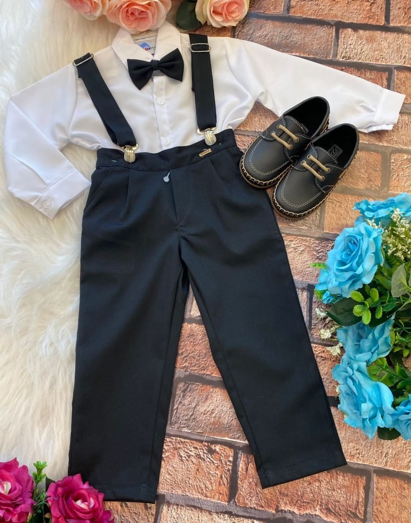 Conjunto Kanga Social Gustavo Preto Suspensorio