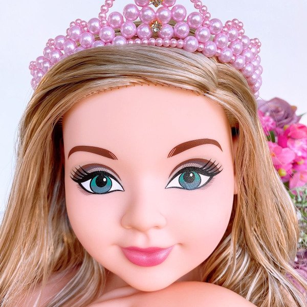 Coroa Pequena Belli Rosa Perolas