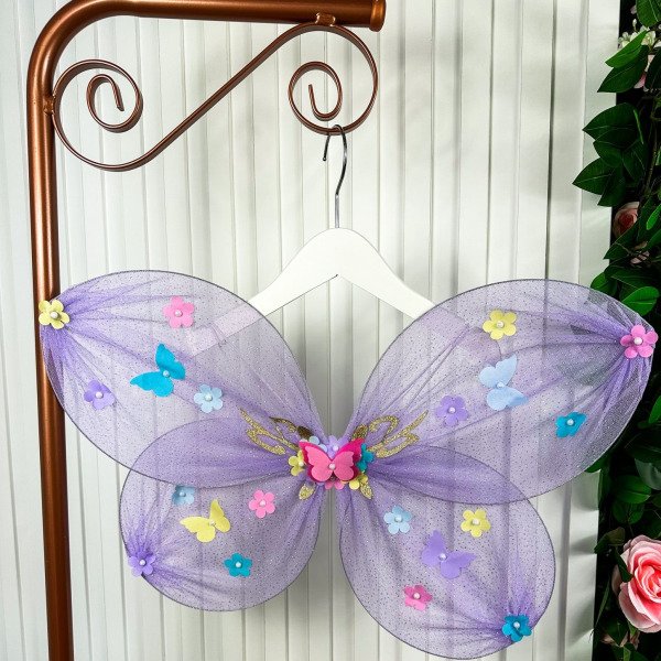 Asa De Borboletas / Fadas Infantil Lilás