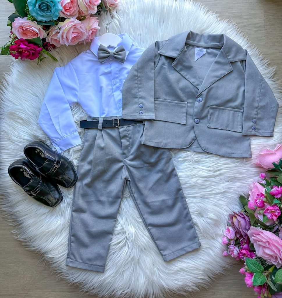 Conjunto Miss Cherry Social Terno – Blaizer Cinza