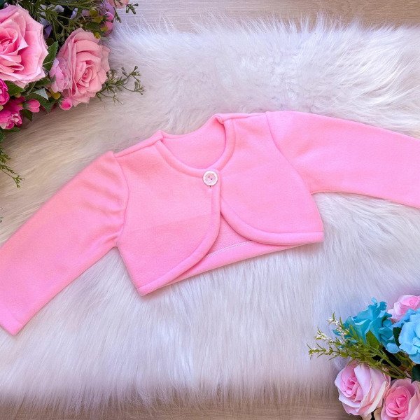 Casaco Bolero Soft Sofia Rosa