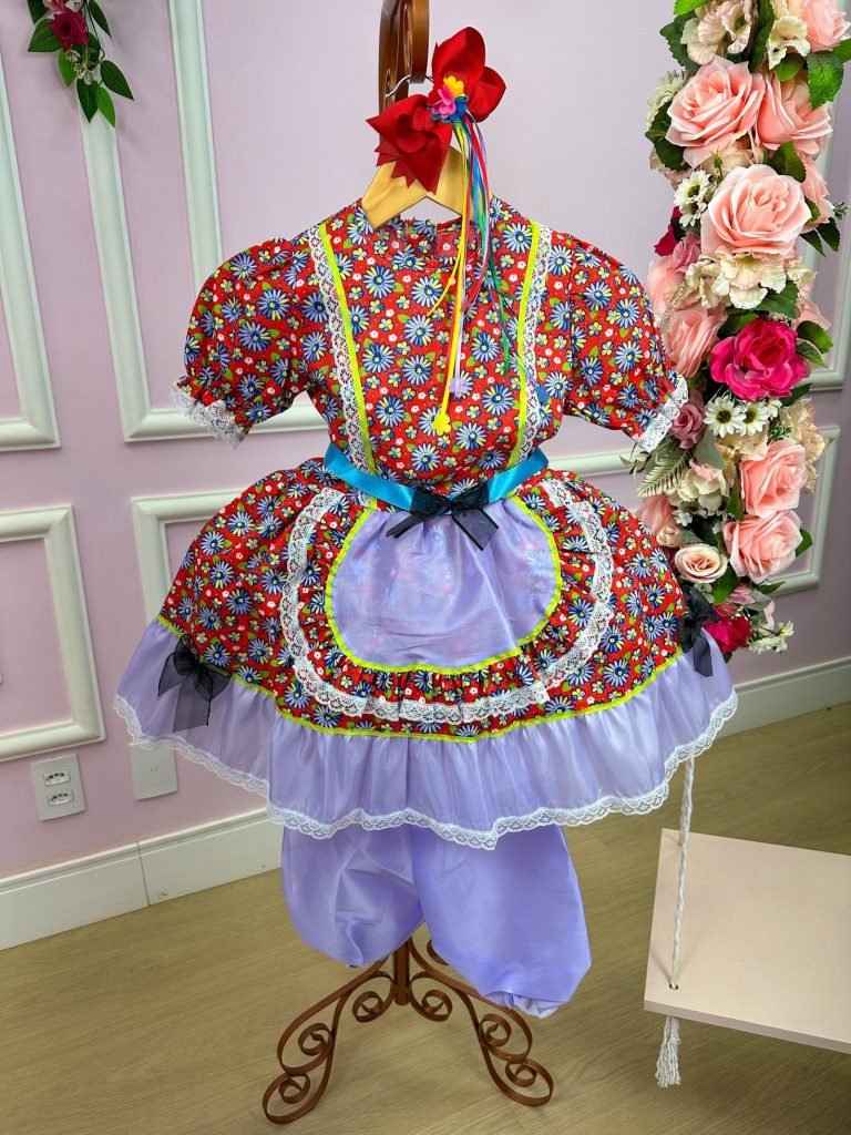 Vestido Junino Carlinha Florido