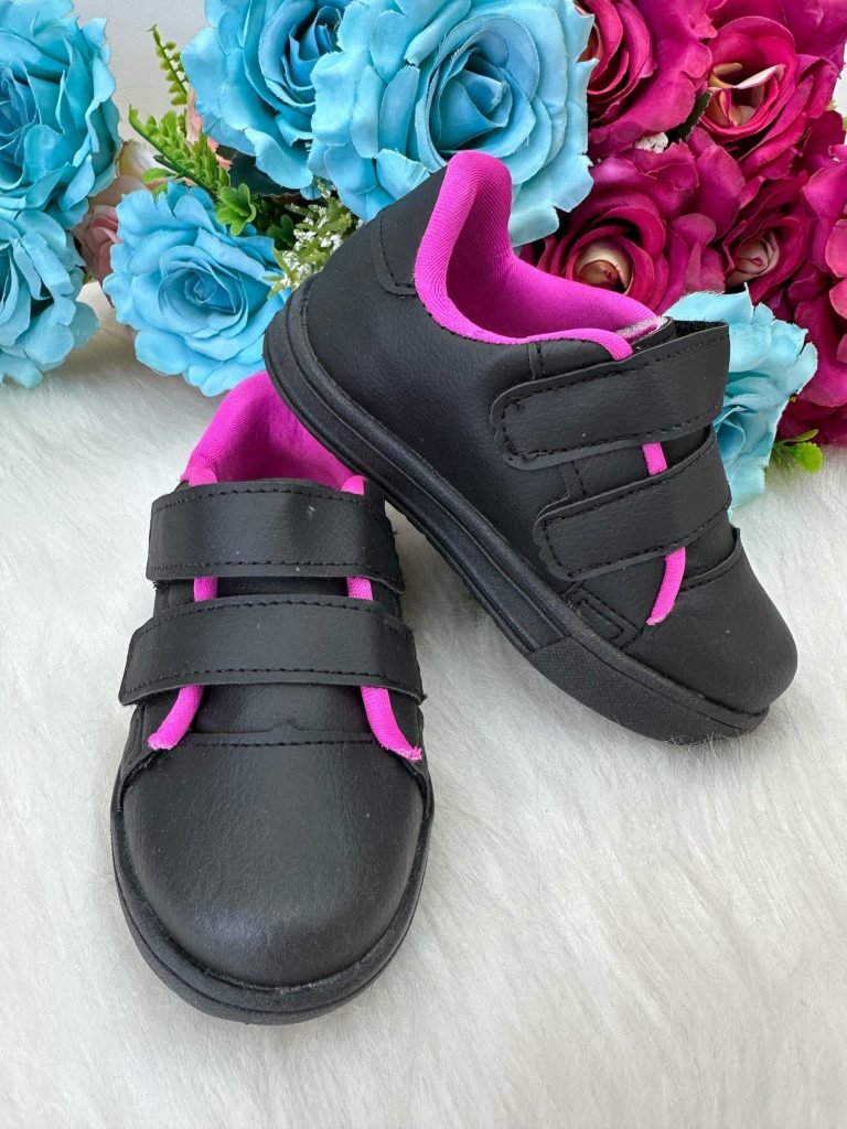 Tenis D Milan Vivi Preto Com Pink