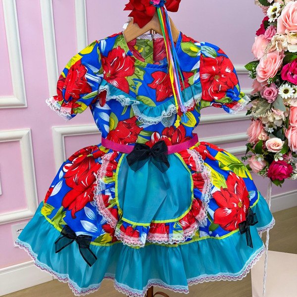 Vestido Junino Sem Short Sueli