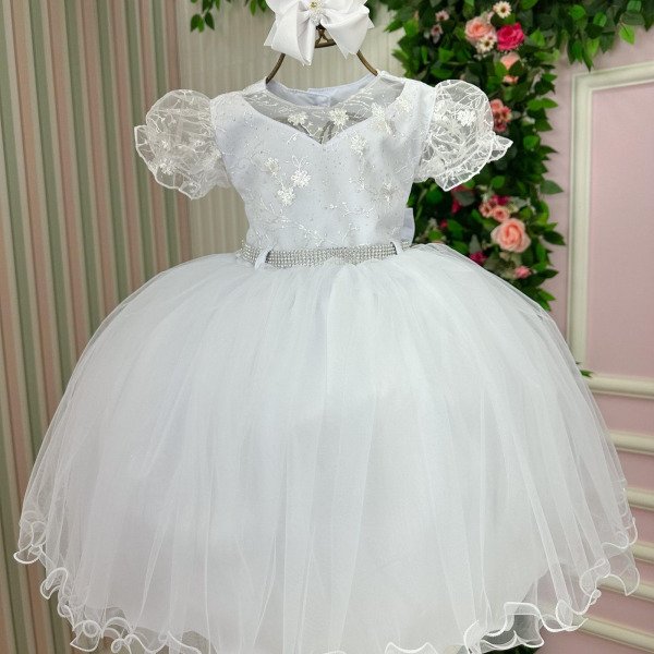 Vestido Menina Bonita Ludmila Branco