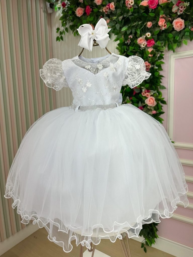 Vestido Menina Bonita Ludmila Branco