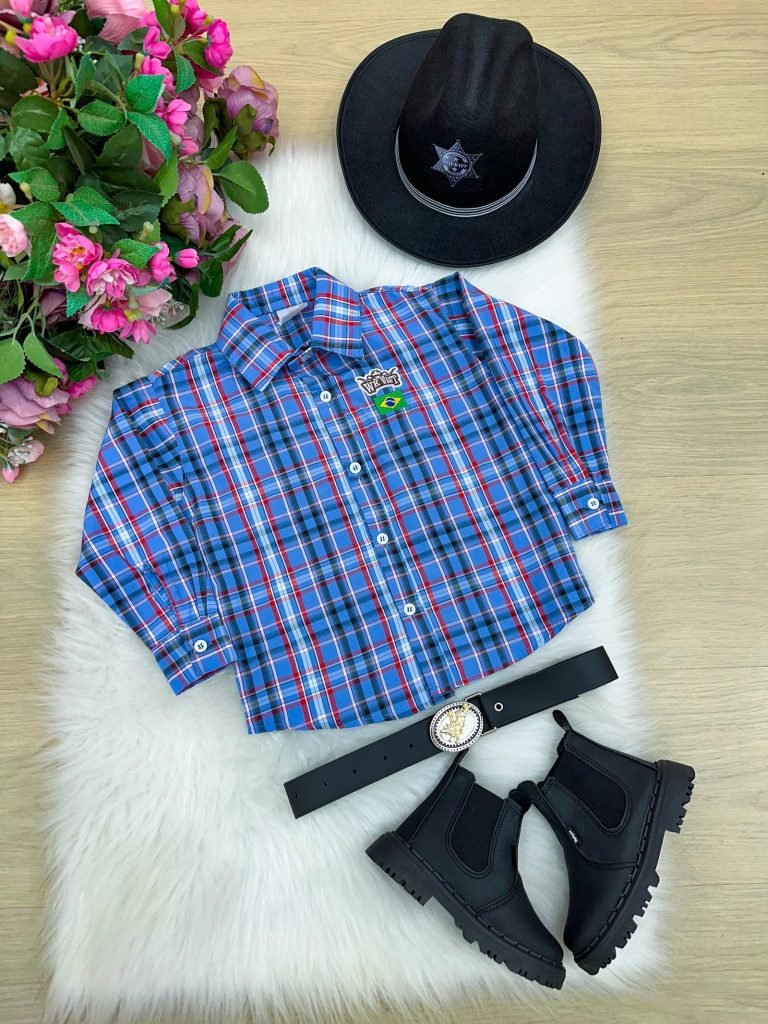 Camisa Junina Miss Cherry Rodeio Thomas