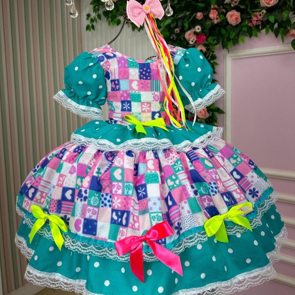 Vestido Junino Mimadine Luxo Pietra