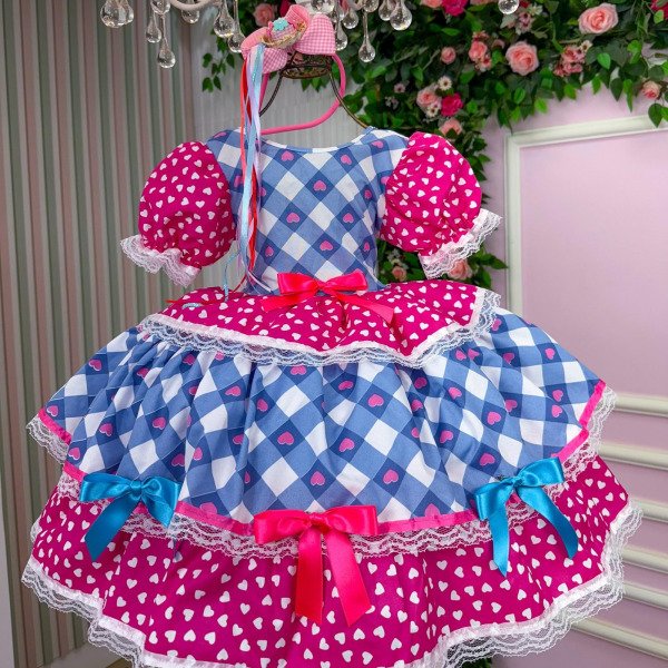 Vestido Junino Mimadine Luxo Agata