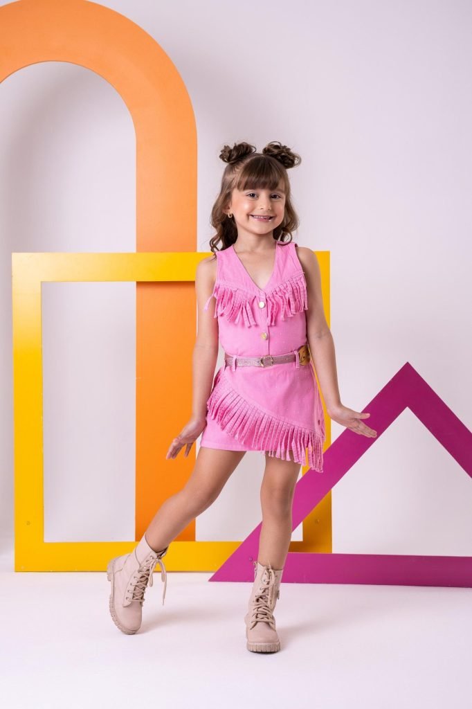 Conjunto Blogueirinha Boiadeira Maraisa Rosa