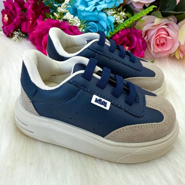Tenis Nilqi Masculino Enzo Azul Marinho e Off