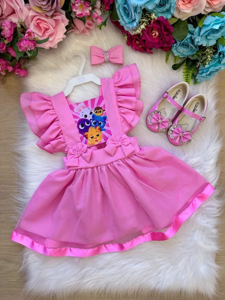 Romper/Vestido Princesa Belli Bolofofos – Bolo Fofos Rosa