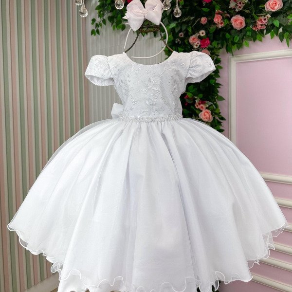 Vestido Bella Child Thais Branco