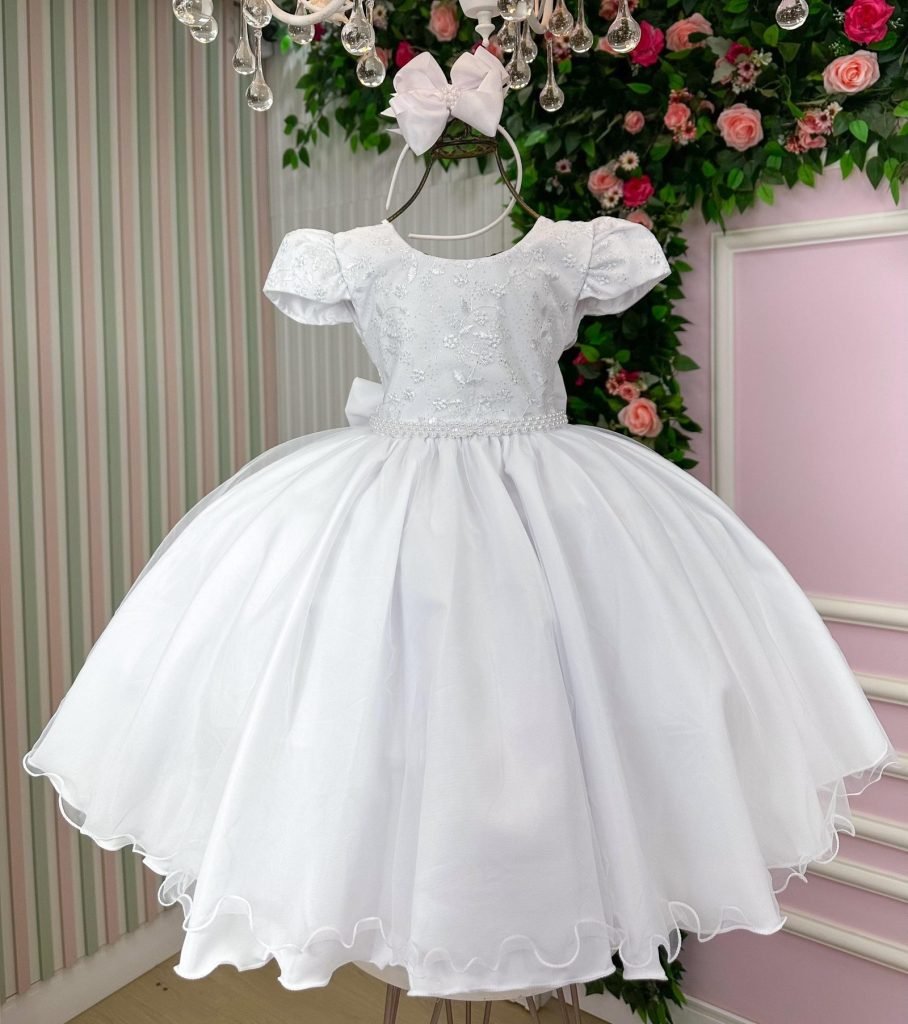 Vestido Bella Child Thais Branco