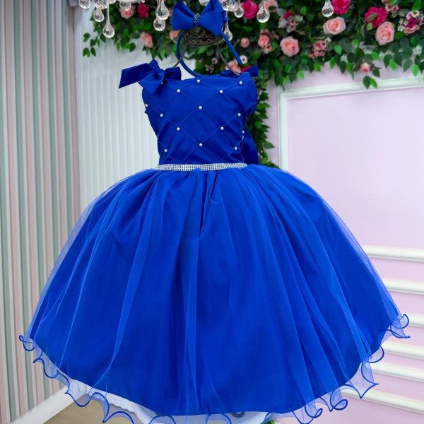Vestido Marie Mariely Azul Royal